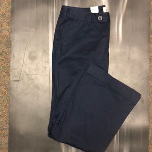 Navy Blue wide leg chino style pants